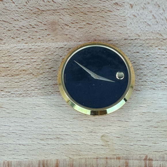 Movado Crystal Pyramid Clock Movado Pyramid Desk Clock with Gold Accents - Picture 10 of 13